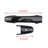 For Honda Civic Coupe 2 Door 2006 2007 2008 2009 2010 2011 Car Carbon Fiber Style Exterior Door Handle Moulding Cover Trim Decor