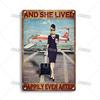 Artisian Flying Metal Sign Pilot Tin Poster Flight Attendant Decorative Plate Wall Decor Garage Bar Pub Club Hotel Cafe Kitchen