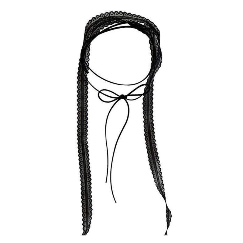 

Fashionable Neck Scarf Daily Wear Scarf Cosplay Party Scarves Women Scarf for Office and Casual Outings 1 чорний