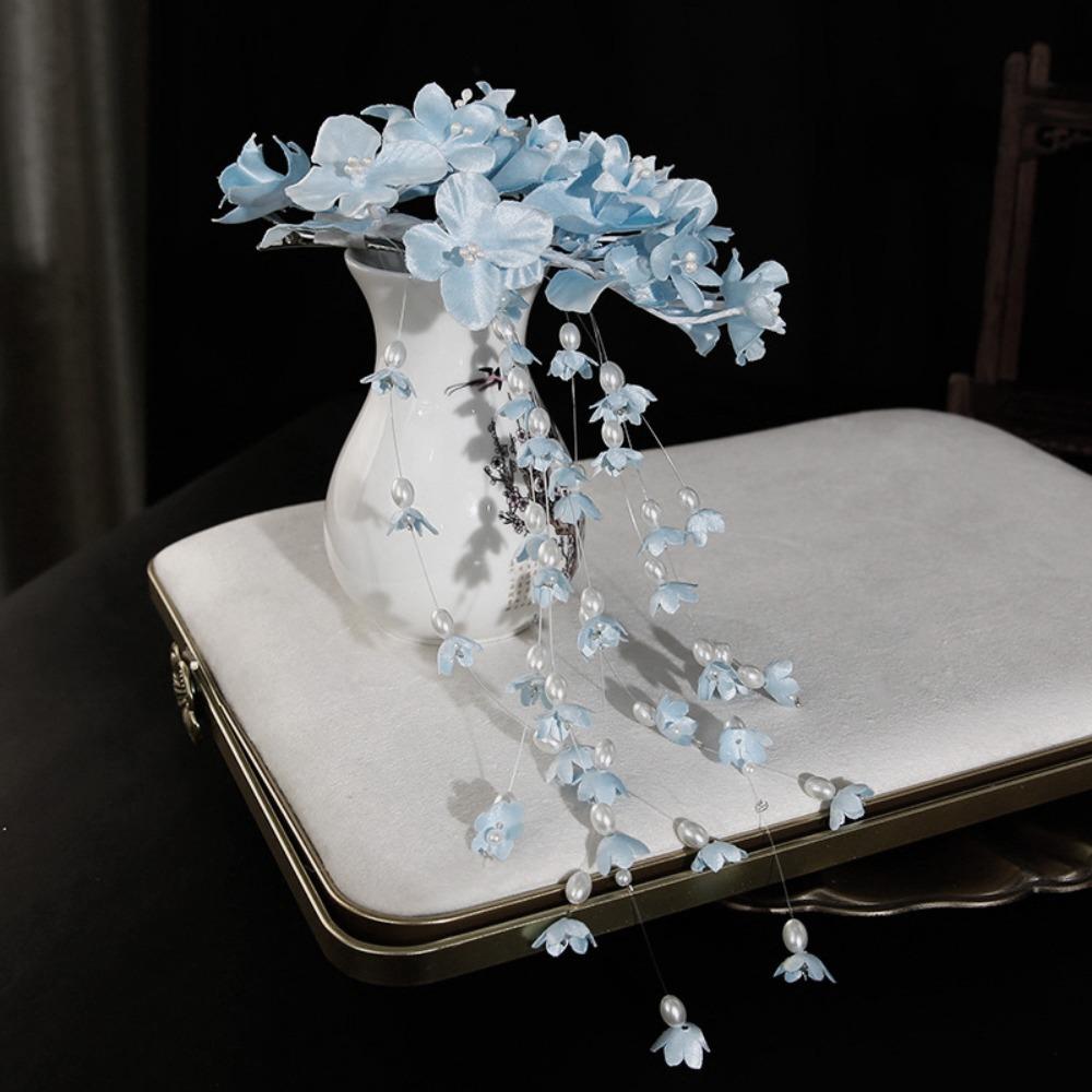 Fairy Wedding Headdress Elegant Flower Barrettes Temperament Bridal Headwear  Hair Jewelry