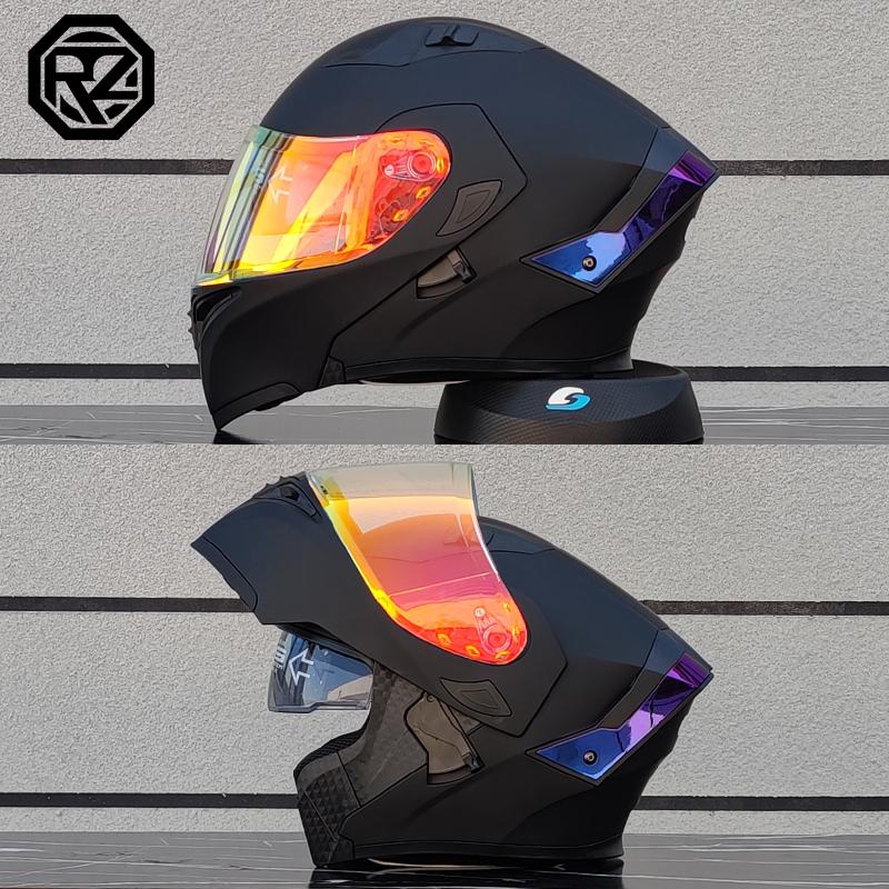 ORZ High Quality Modular Flip Helmet Double Lens Full Helmet Casco Para Motos Motorcycle Travel Half Full Helmet Casque Moto