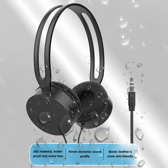 Powerful Bass Bursts Large Compatibility High Fidelity Noise Reduction Music Game Call Plug And Play 3.5mm Interface Wired Headset for Computer Gaming