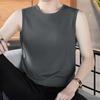 Men's Slim Korean Style V-Neck Sleeveless Vest - Casual Breathable Solid Color Youth Waistcoat