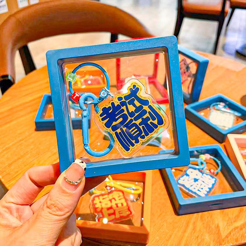 Encouraging Acrylic Keyring Examination Blessing Quote Graduation Gifts Pendant