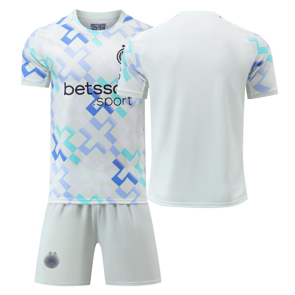 Inter Home And Away Football Jersey 9 Thuram No. 10 Lautaro White Jersey For Adults And Children