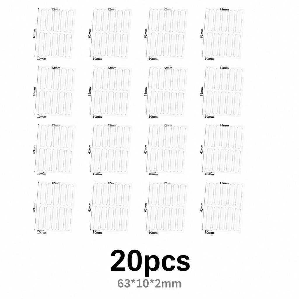 Xiaomi 1-20PCS Self AdhesiveAnti-collision Strip Buffer Pads Door Stopper Cabinet Door Bumpers Transparent Wall Protector Pad