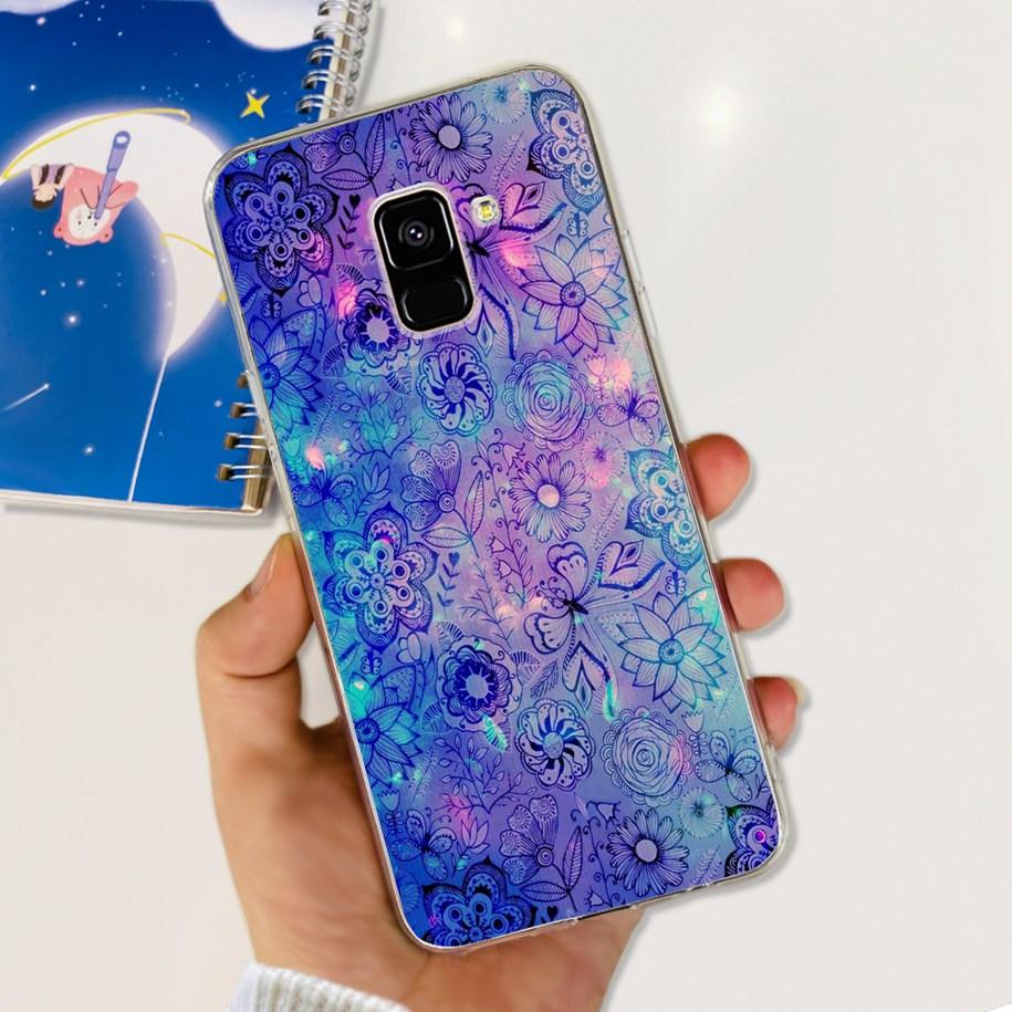 For Samsung Galaxy A6 A8 Plus Case 2018 Case Fashion Butterfly Soft Clear TPU Phone Cover For Samsung A6+ A8+ A 6 A 8 2018 Funda