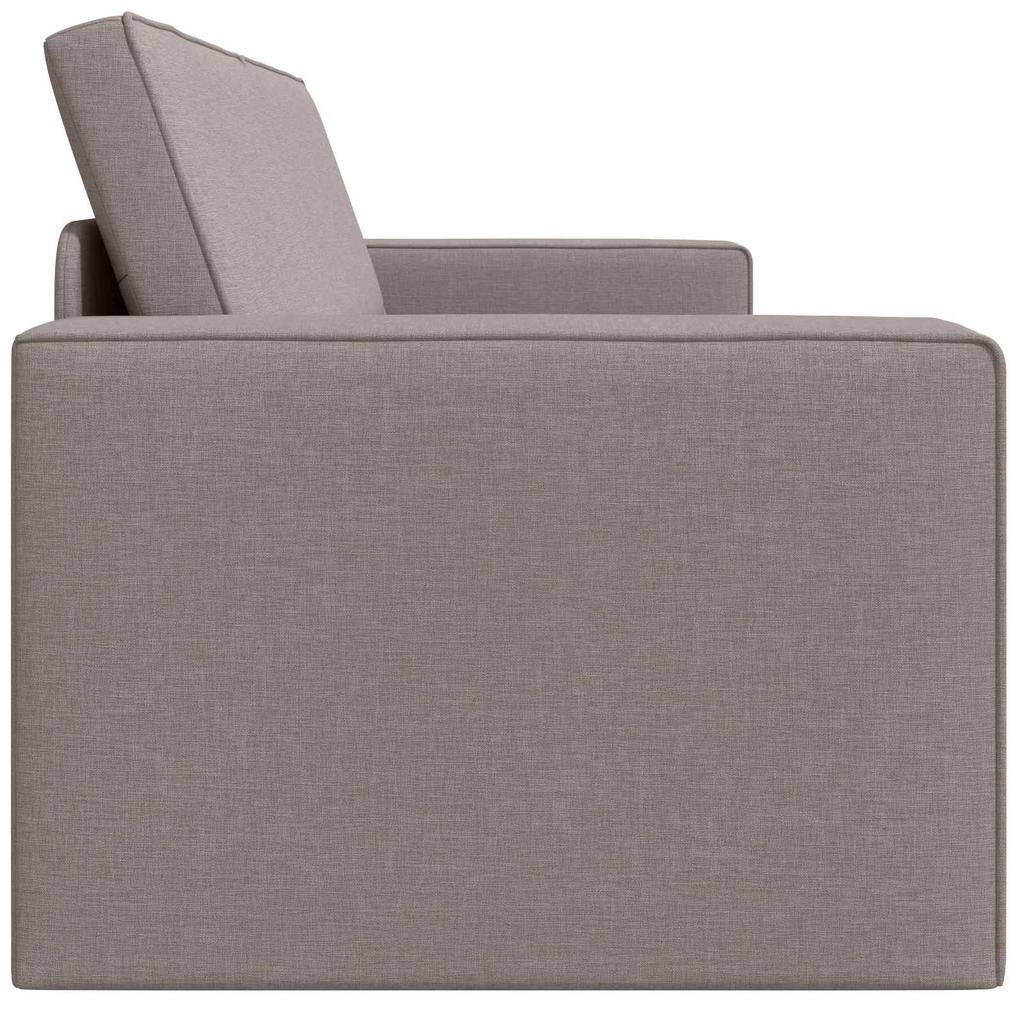 Taupe Sleeper Sofa 245 x 78 x 77 cm Fabric