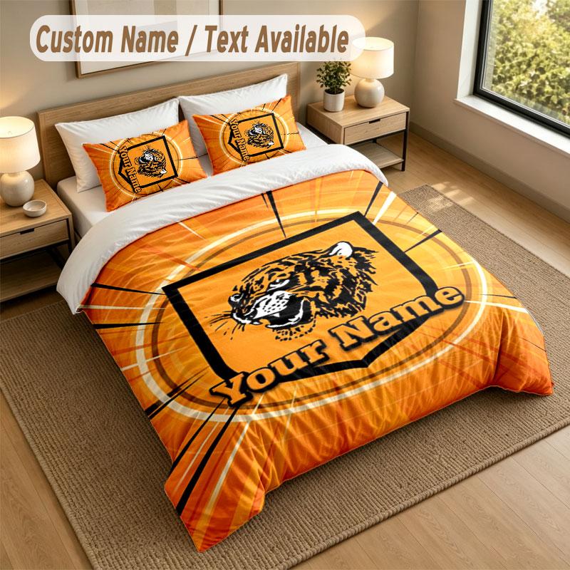 Bedding Set 1 Duvet Cover 2 Pillowcases Hull FC Print Soft Bed Linen Bedroom Decor