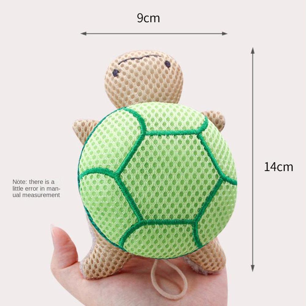 Double-sided Turtle Bath Ball Soft Body Cleaning Mesh Cute Turtle Bath Toy  Bathroom Accessories