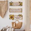 "English Slogan Sunflower Bedroom Living Room Home Background Beautification and Decoration Wall Stickers