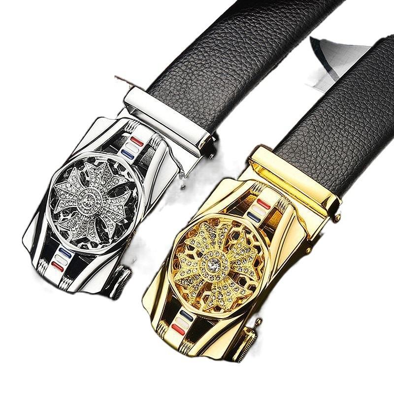 Buckle Automatic Elegant Mens Waist Belt Chic Design For Effortless Everyday Style