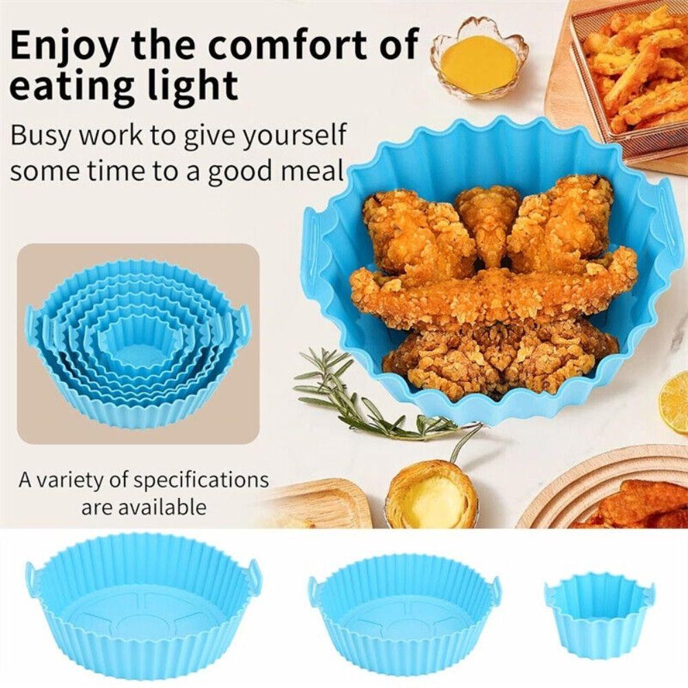 6Pcs Pizza Plate Air Fryer Accessories Cake Mold Air Fryer Lined Basket