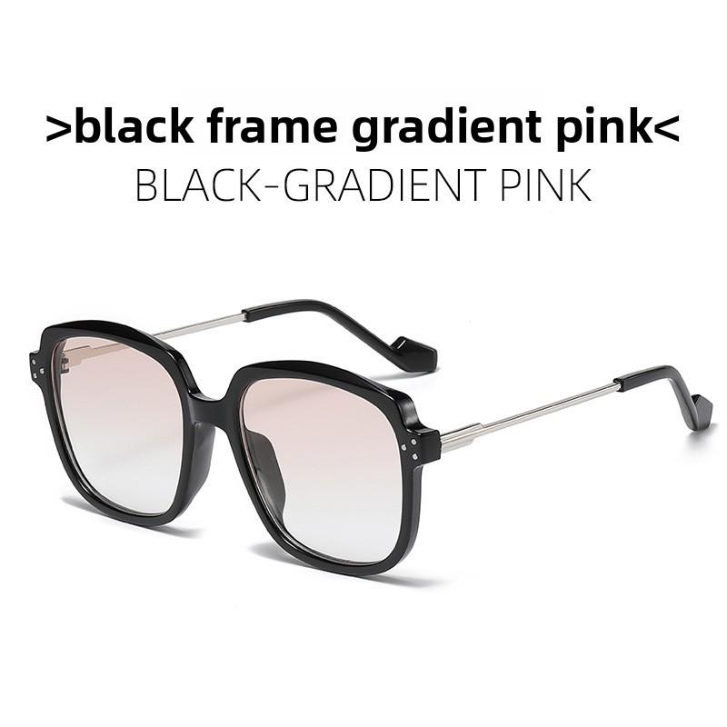 Fashion Square Sunglasses For Women Men Uv400 Protection With Pink Pc Lenses For Outdoor Travel