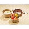 Skater Antibacterial Bento Box Hangyodon Headpiece Sanrio 500ml 2 Tier Round Shape Made in Japan ONWR1AG-A