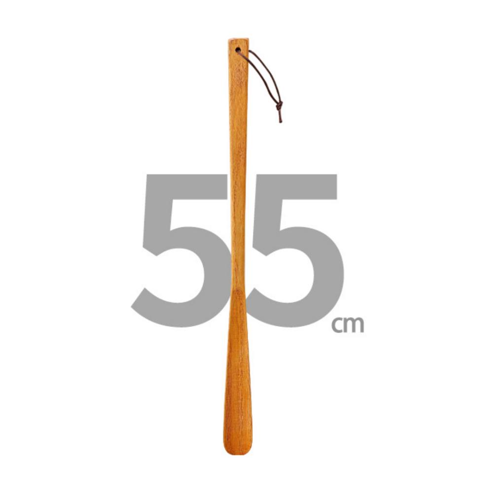 New Wooden Shoe Horn Easy on Off Extra Long Handle Shoehorn Portable Hanging Put on Shoes Tools Home Accessories