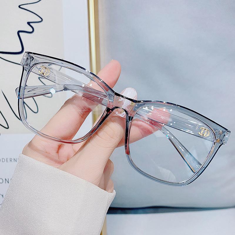 Clear Computer Glasses For Women Fashion Anti Blue Light Myopia Eyeglasses Men Square Oversized Eyewear Diopter 0 To -600
