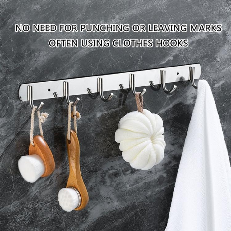 2 Stück 32cm Edelstahl Wandhaken zum Aufhängen von Kleidung und Handtüchern Platzsparend Kleiderbügel Heimorganisationsbedarf