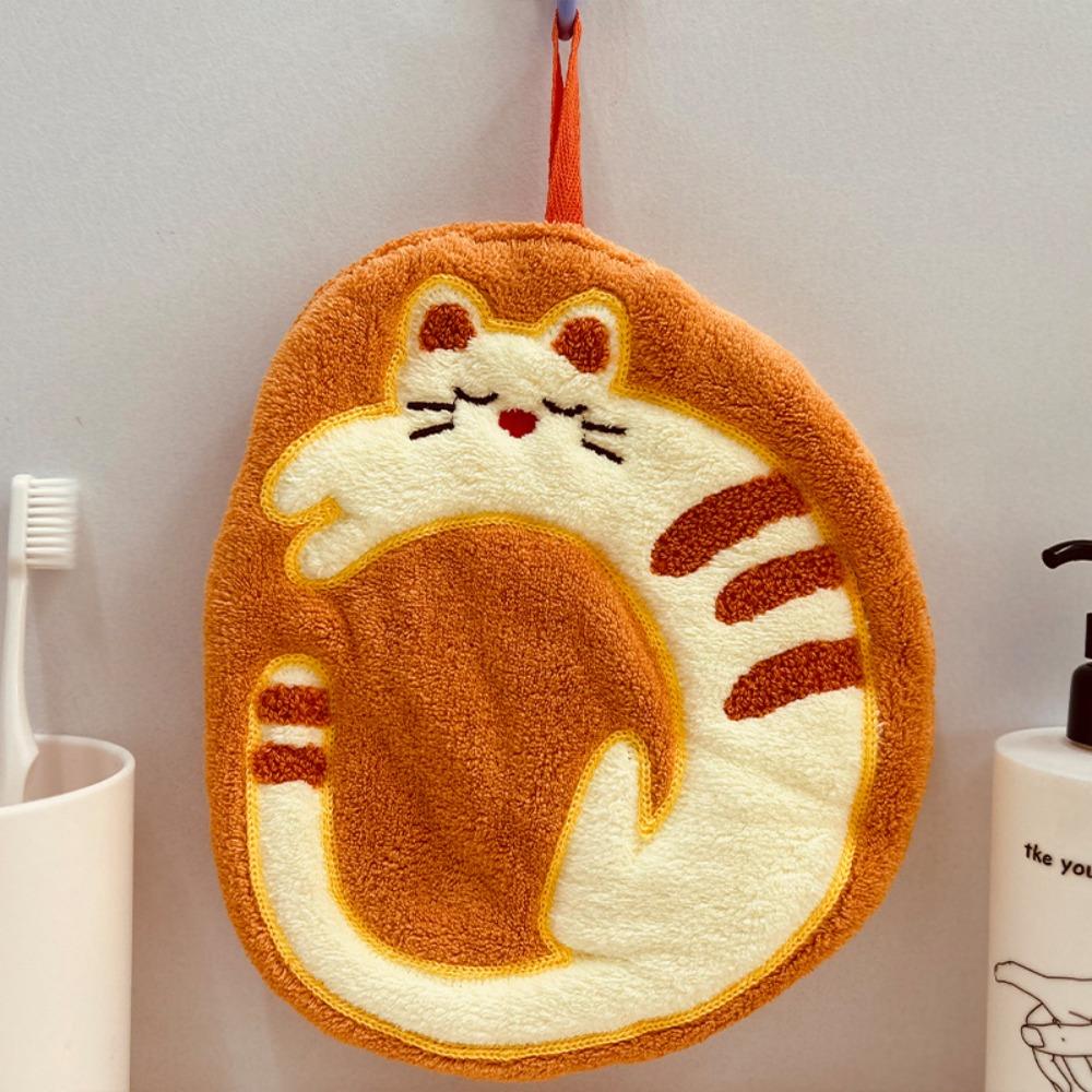 

Cartoon Animal Letters Wipe Hand Towel Absorb Water Bathroom Kerchief Toilet Handkerchief Kitchen D
