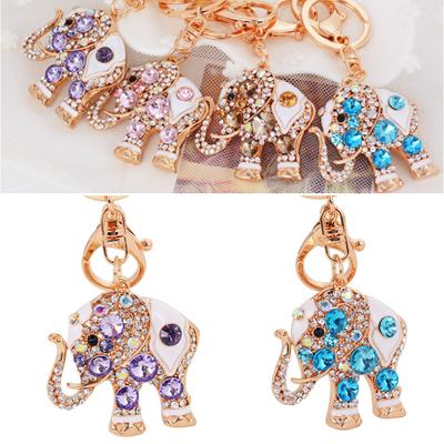 Cute Elephant Keychain Key Ring Handbag Charm Pendant Gift