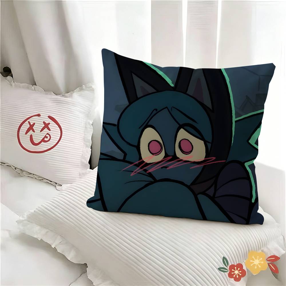 pc Popular Animation PPsychocuties Pillow Case Fashion Square Pillowcase Bedroom Sofa Room Ins Decoration Leisure
