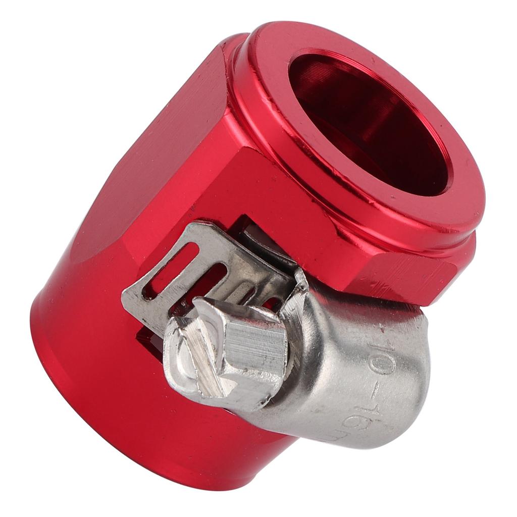 AN6 Aluminum Alloy Hose Finisher Clamp Connector for Fuel Oil Diesel Gas Air and Water Hose PipeRed