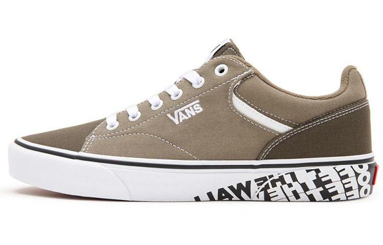 Vans Seldan Freizeit Low-Top Skateboard-Schuhe Unisex Hellbraun 42.5 gray
