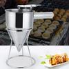 Stainless Steel Funnel Kitchen Cooking Octopus Ball Maiking Funnel with Bracket