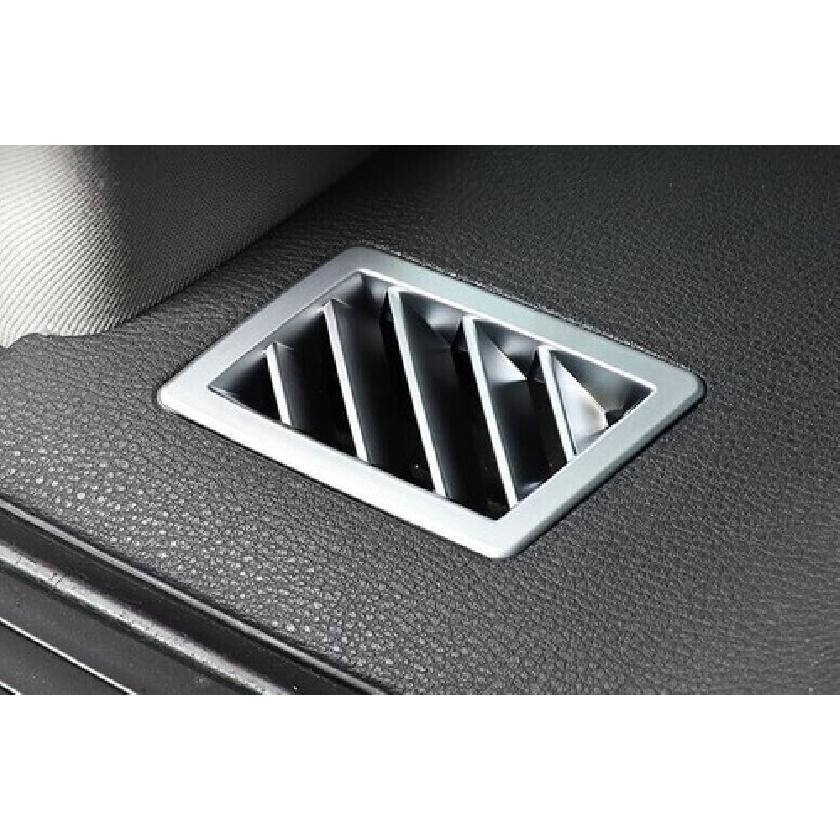 Fit For BMW X3 2006-2010 Matte Silver Dashboard Upper Air Outlet Vent Trim 2PCS