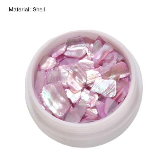Nail Ornaments Irregular Abalone Sequins 3D Effect Thin Slices Stylish Manicure Craft Supplies