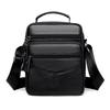 Men's Business Casual Messenger Bag – Leather Shoulder Sling with Retro Design for Daily Carry