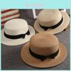 Sommerstrohhut Damen Herren Breiter Rand Sonnenschutz Schleife Modeaccessoire