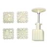 Plastic Mooncake Moulds 3D Mung Bean Cake Molds DIY Mooncake Tools Plastic Material for Moon Festival DIY Mooncake
