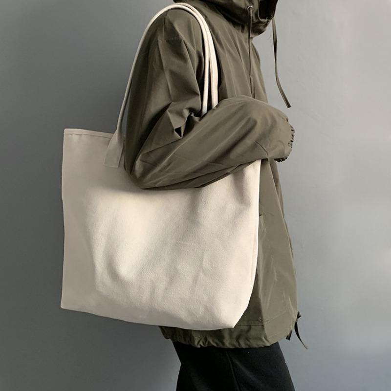 Large Capacity Canvas Bag Sports Shoulder Bag Simple Versatile Large Bag