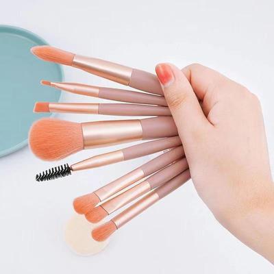 8 Pcs Mini Travel Portable Soft Makeup Brushes Set Eye Shadow Foundation Powder Eyelash Lip Concealer Blush Make Up Brush Set