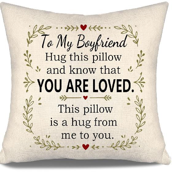 Daughter Hug This Pillow and Know That You Are Loved This Pillow Is A Hug from Me To You Throw Pillow Covers for Daughter from Mom Dad Birthday Gift