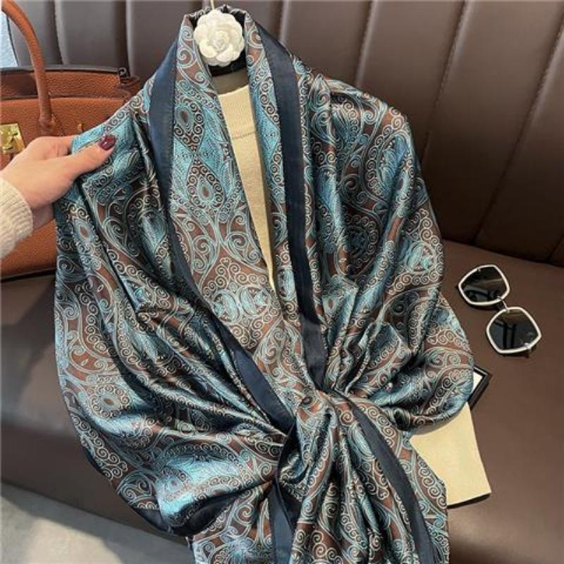 Luxury Head Scarf for Women Designer Brand, Women's Scarf, Long Shawls, Winter Neck Scarves, Women's Hijab, Luxury New