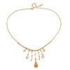 Classic Niche Feng Shui Drop Zircon Fringed Necklace Decorative Jewelry