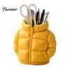 Mini Down Jacket Pen Holder Rainbow Coat Holder, 3D Printed Puffer Desk Organizer, Creative Storage for Stationery And Brushes Gel