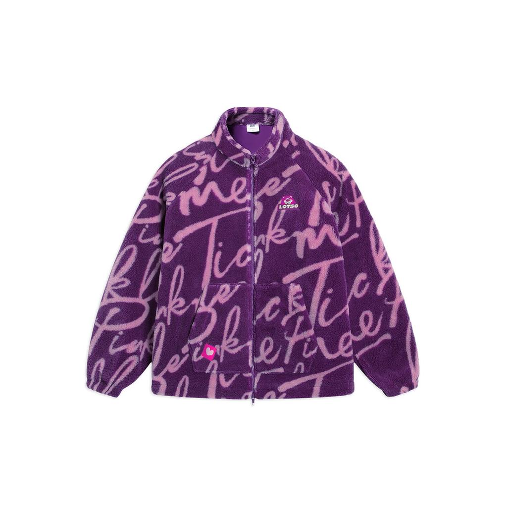 Li Ning x Disney Jacket Unisex Purple/Lotus Purple Print AFDRA16-4