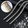 Luxury Rhinestone Shoelaces Rainbow Diamond Shoe Laces Sneakers Laces Shoes Round Shoelace 100/120/140/160CM 1Pc DIY Strings
