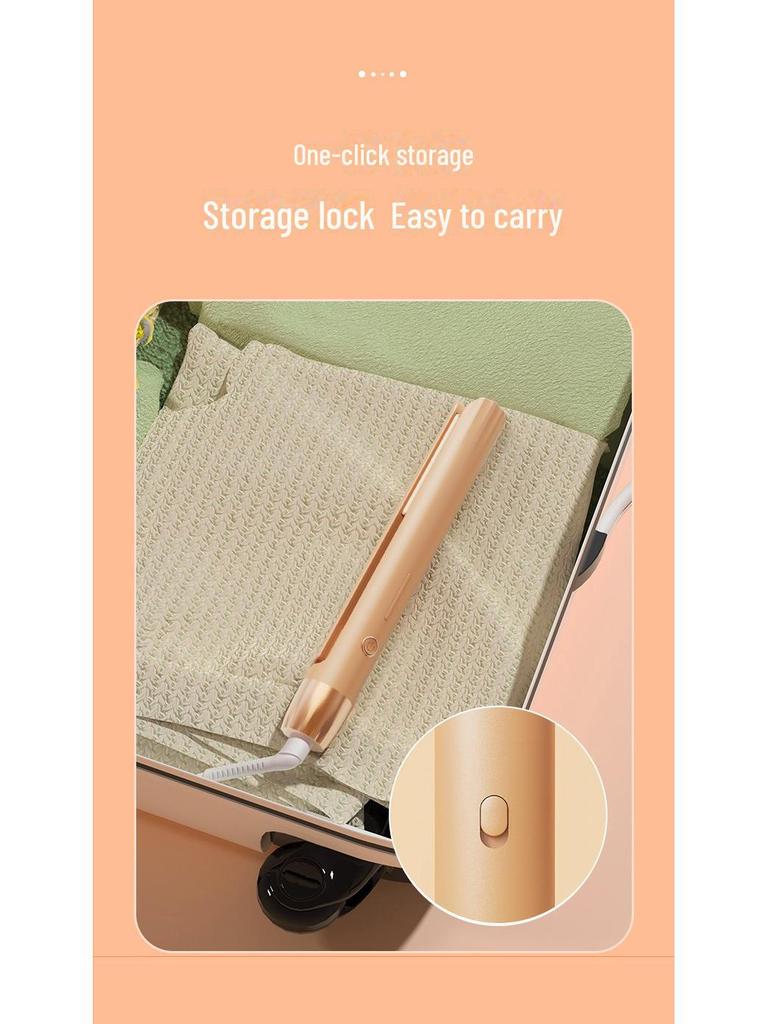 Mini Corn Curling Iron with Skull Pad for Fluffy Hair and Root Lift