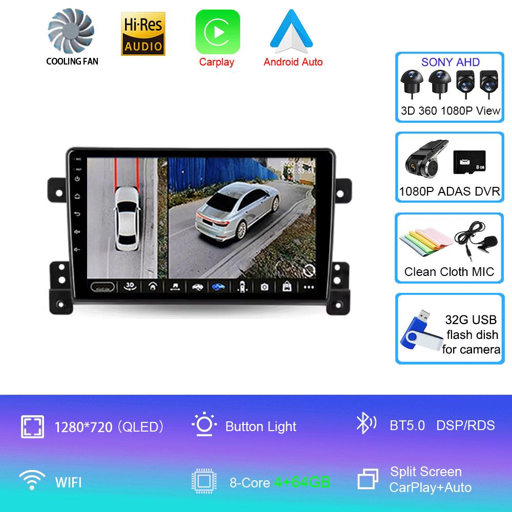 Android 14 For Suzuki Grand Vitara 3 2005 - 2015 Car Radio Multimedia Video Player Navigation Stereo GPS No 2din 2 Din Dvd