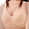 Genuine seamless underwear women's gathering fixed cup running sports vest type thin back sleep bra cover