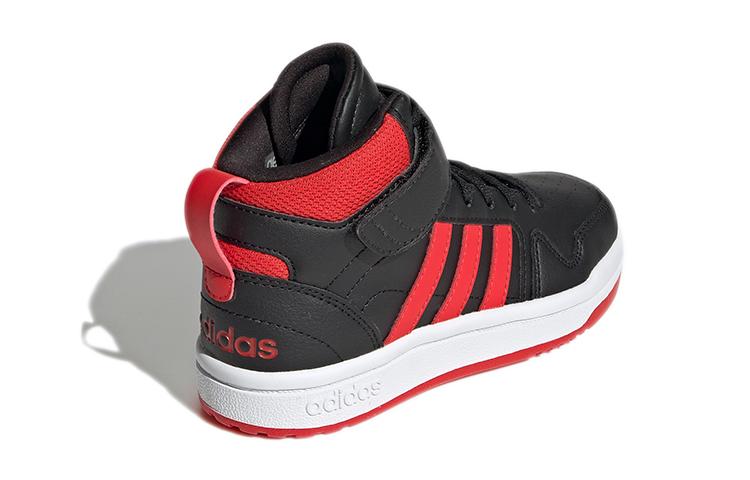 Adidas Neo Postmove Synthetic Leather Slip Resistant Abrasion Resistant High top Children's Basketball Shoes Kids' GW0460