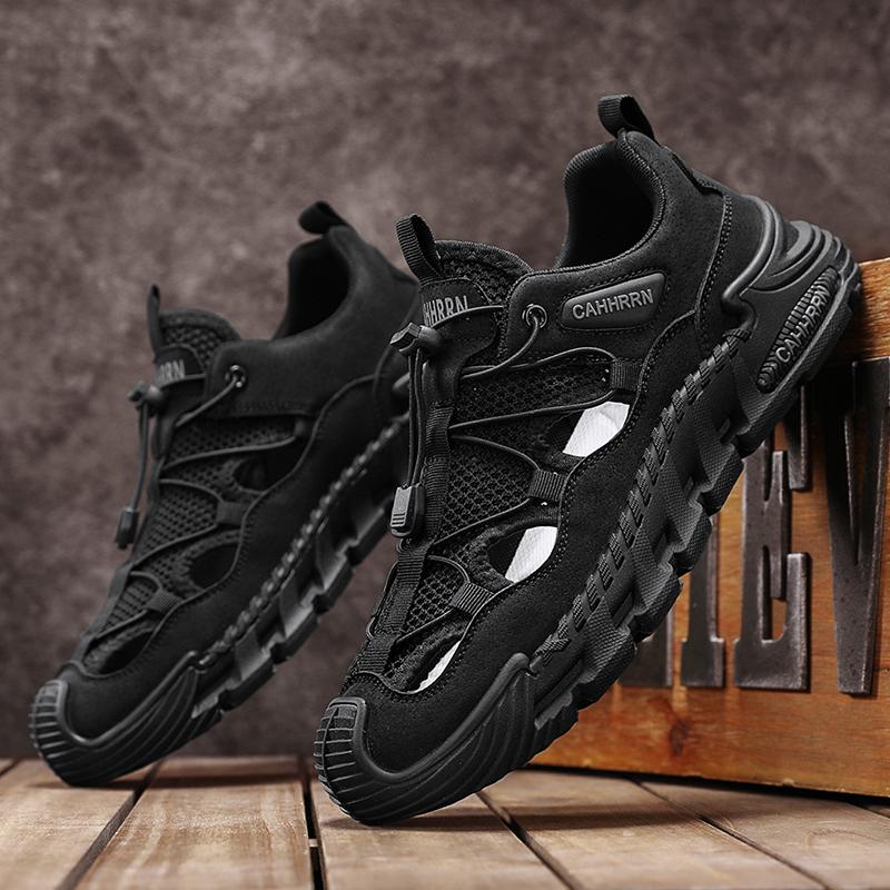 Summer Shoes for Men Outdoor Hiking Sandals Breathable Water Beach Baotou Wading Sandals Camping Climbing Aqua Sneaker