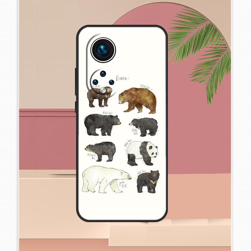 

Grizzly Bear Case For Honor Magic 5 6 7 8 Pro Honor 400 Lite 200 X9c X9b X9a X8b X8a X8c 50 70 90 Cover Honor X8b