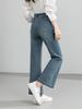 Guang Mei Women's High-Waisted Lyocell Denim Flare Jeans - Non-Stick, Cropped Spring 2026