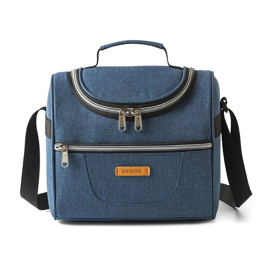 תיק פיקניק אפור עיבוי והגדלה של בד אוקספורד תיק אוכל קיבולת גדולה אספקת אחסון שקית בידוד בד אוקספורד