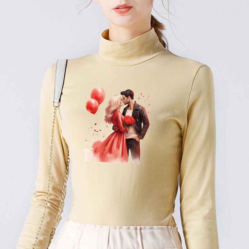 New Lovers Iron On Patches Valentine Stickers Hoodies Parches Ropa Diy T-Shirt Heat Press Appliqued Clothes Stickers Iron Patch